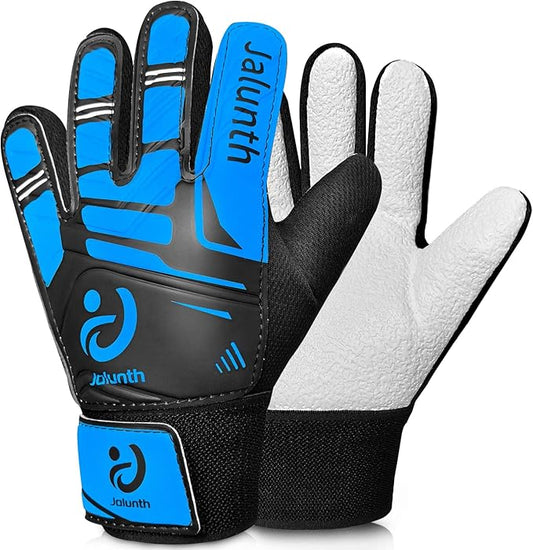 Jalunth Soccer Goalie Gloves Kids Youth Goalkeeper Field Player Gloves Boys Girls Training Grip