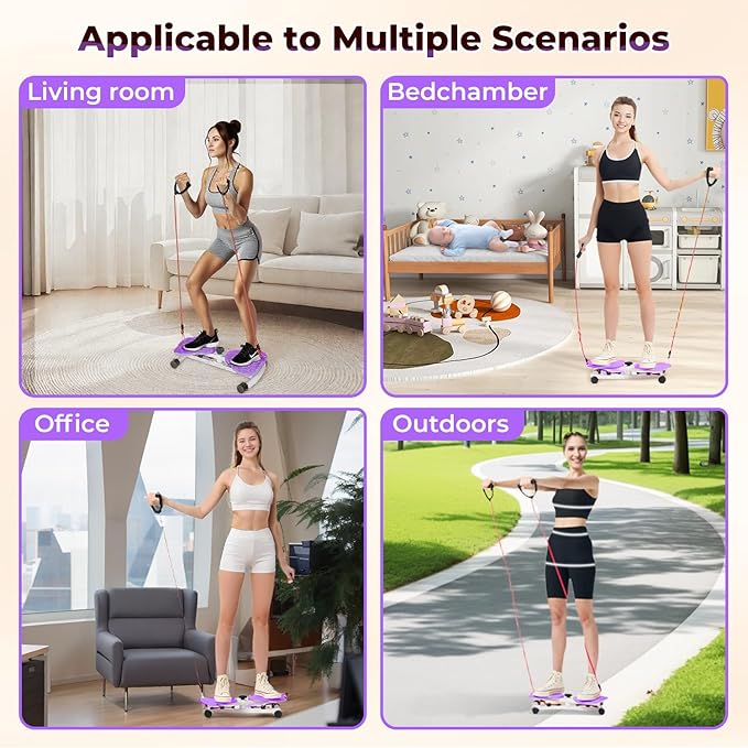 Ab Twister Board,300 lbs Capacity,Slim Waist and Core Ab Exercise,Foot Massage Design,Noiseless Home Gym Exercise