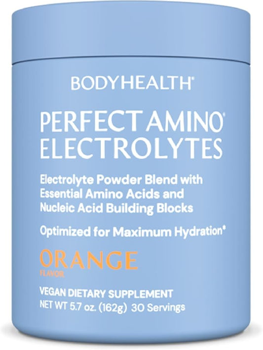 BodyHealth PerfectAmino Electrolytes Powder No Sugar, Keto Sugar Free Fasting Electrolytes Drink