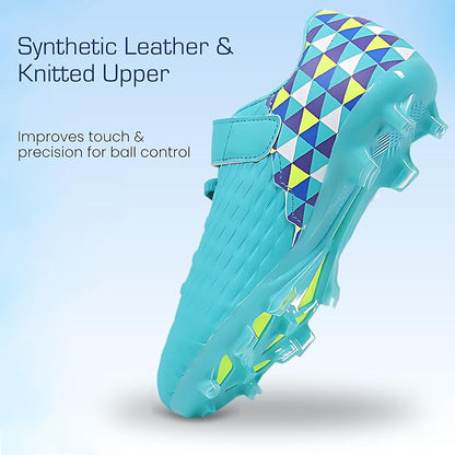 Soccer Cleats for Kids & Youth | Lightweight Football Shoes for Firm Ground | Durable Girls & Boys Soccer Cleats with Non-Slip Sole | Comfortable Soccer Boots | Unisex Size 11-6