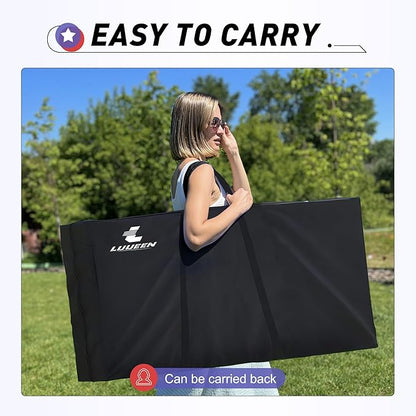 4x2 Ft Cornhole Boards Set, Premium Regulation Size Cornhole Boards with 8 All-Weather Bean Bags, Carrying Case and Scoreboard