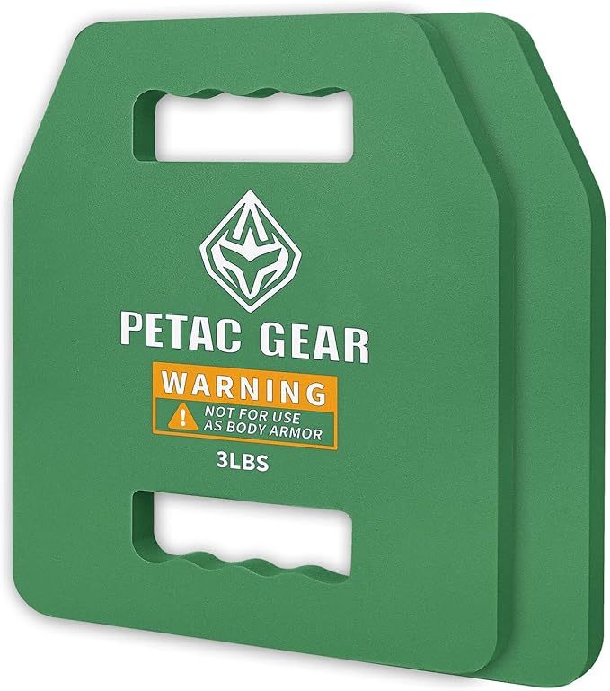 PETAC GEAR Tactical Weights Plates For Weighted Vest For Men Workout,5/10/15/20 LBS Weight Strength Training Vests Equipment Workout Gear