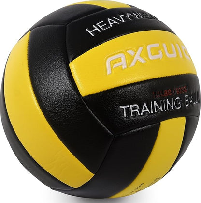 1.1LBS Heavy Weight Volleyball Official Size 5 Setter Training Volleyballs Training Practice,Leather Soft Grip Durability Weighted Volleyball Setting Trainer