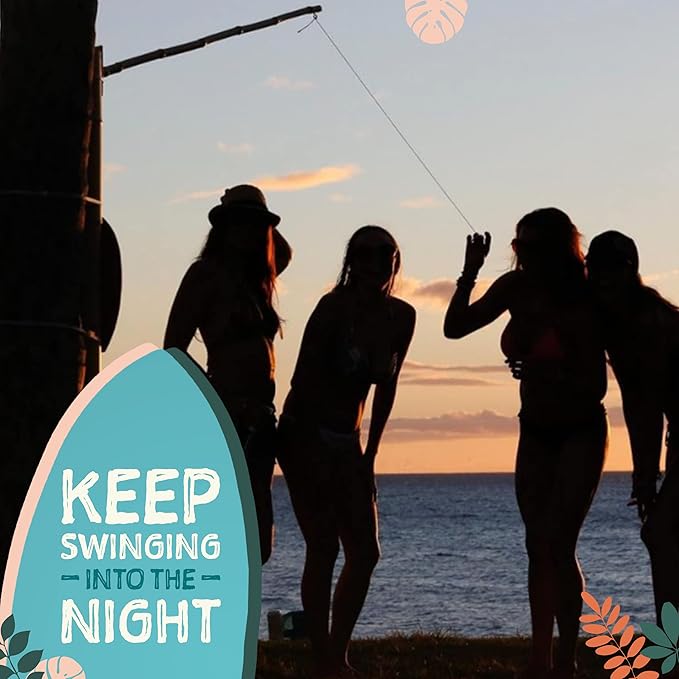 Tiki Toss Ring Toss Game for Adults & Kids - Hook and Ring Games with String and Hooks for Indoor/Outdoor Use, Man Cave Decor & Stuff, Gifts for Men - Standard or Deluxe 12.3" / Tiny 5"