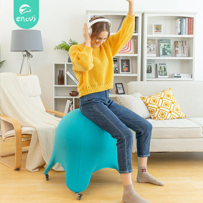 ENOVI Starfish Yoga Ball Chair, Exercise Ball Ergonomic Design for Office and Home, Relieve Back