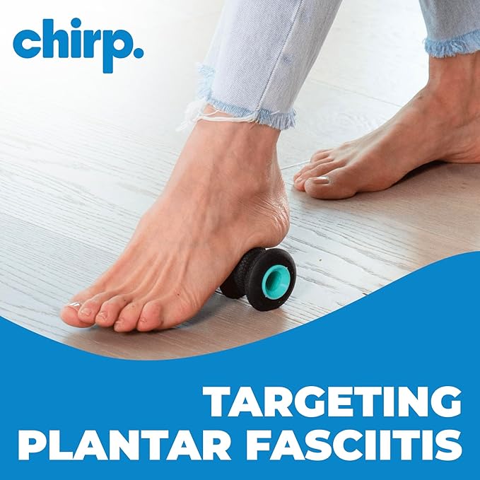 Chirp Wheel XR Foot Massage Roller - Targeted Massage for Plantar Fasciitis and Foot Fatigue, Arch Pain Relief, and Muscle Recovery | High Density Foam Exercise Equipment, 500lbs Capacity, 2" Mint