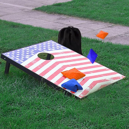 Set of 8 Regulation Cornhole Bags Double Sided, Weather Resistant Bean Bags for Cornhole Toss Game, Corn Hole Beans Bags with Tote Bag