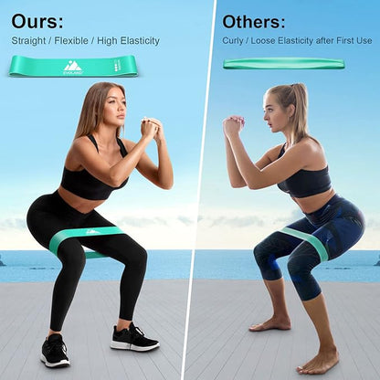 Resistance Bands Set, Workout Bands with Handles, Door Anchor, Ankle Straps and Carry Bag, Exercise Bands for Shape Body and Home Workouts