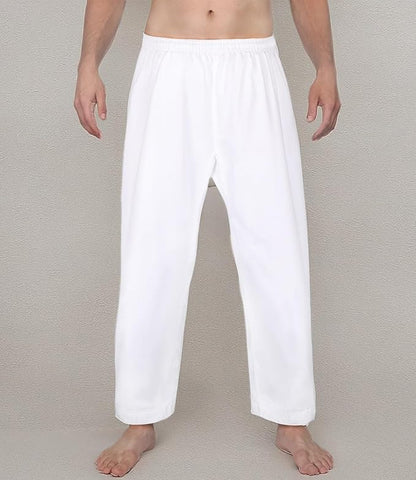 FitsT4 Sports Karate Pants 8oz Middleweight Elastic Waist Martial Arts Pants Perfect for Training or Competition, 000-5
