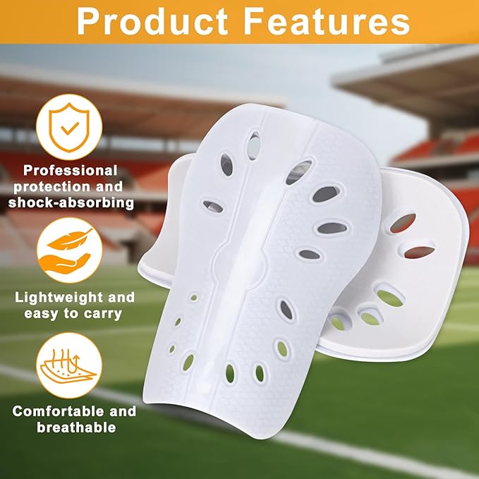 2 Pairs Shin Guards Soccer for Kids,Shin Pads Extra Lightweight Breathable Slide in Shin Guard for Football Training Match Outdoor Activities Protective Slip-in Shin Guards for Boys Girls