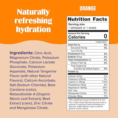 Ultima Replenisher Daily Electrolyte Powder Drink Mix ??Sugar Free ??Orange, 90 Servings ??Hydration Powder with 6 Key Electrolytes and Trace Minerals ??Keto Friendly, Vegan, Non-GMO