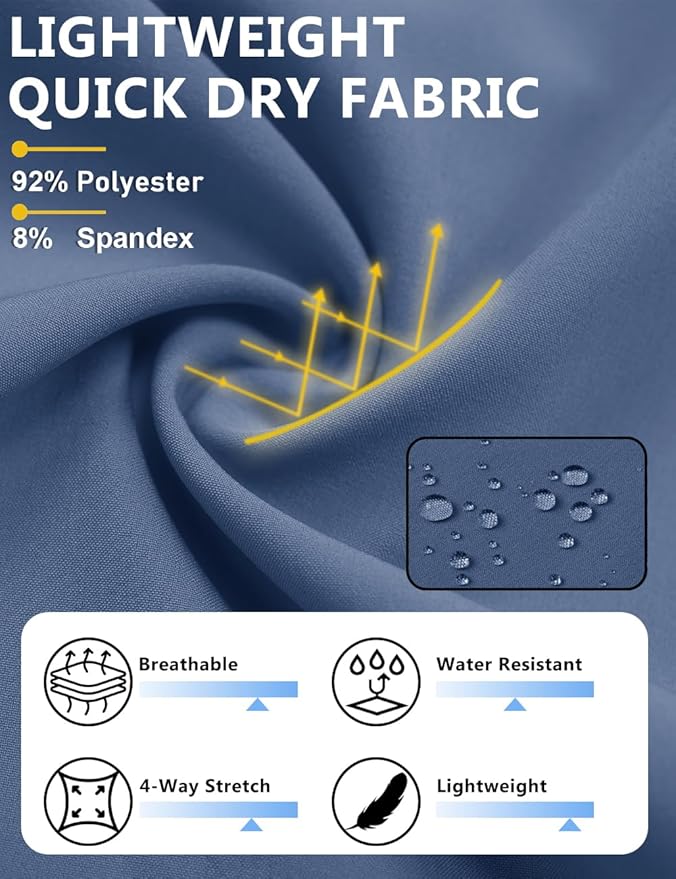 TACVASEN Men's Running Athletic Shorts 9" Quick Dry Workout Gym Shorts Lightweight Summer Shorts 3 Zipper Pockets