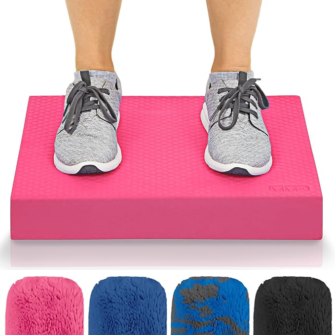 Vive Balance Pad - Foam Large Yoga Mat Trainer for Physical Therapy, Stability Workout, Knee and Ankle Exercise, Strength Training, Rehab - Chair Cushion for Adults, Kids, and Travel
