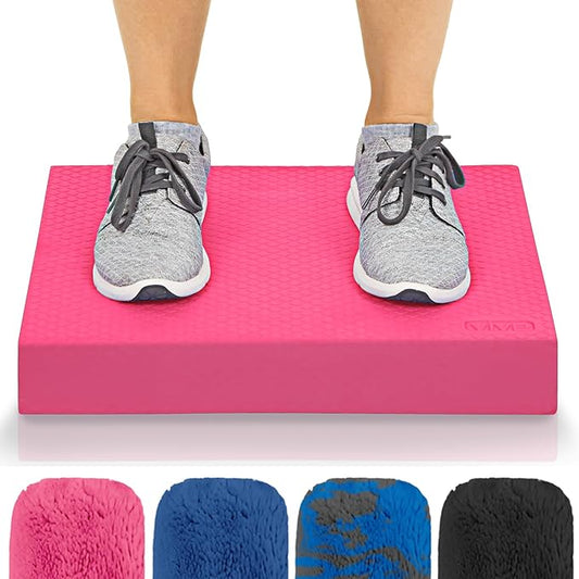Vive Balance Pad - Foam Large Yoga Mat Trainer for Physical Therapy, Stability Workout, Knee and Ankle Exercise, Strength Training, Rehab - Chair Cushion for Adults, Kids, and Travel