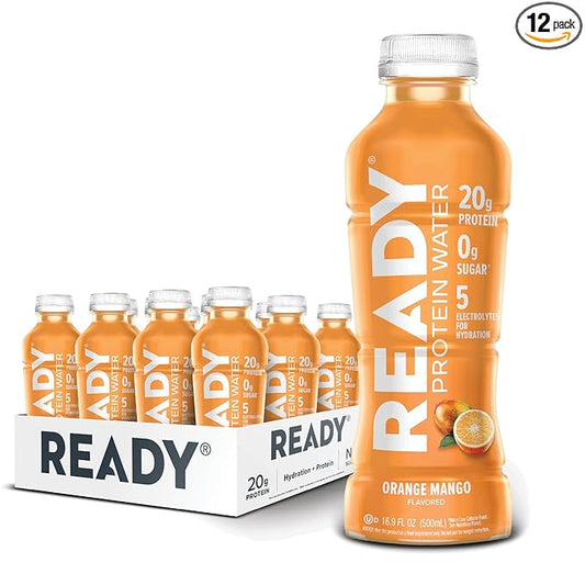 Ready® Protein Water ??20g Whey Protein Isolate, Zero Sugar, Low-Calorie Sports Drink for Hydration