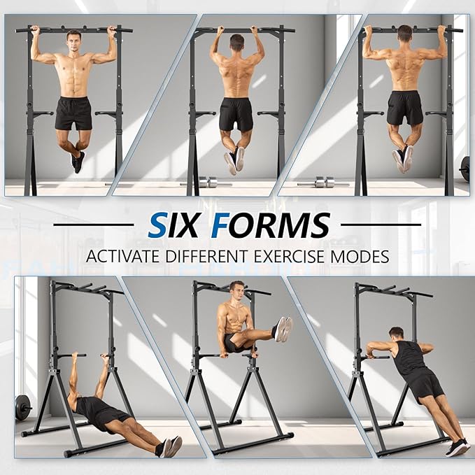 Pull Up Station Pull Up Bar for Home Gym Equipment Dip Station Power Tower Strength Training Fitness Equipment