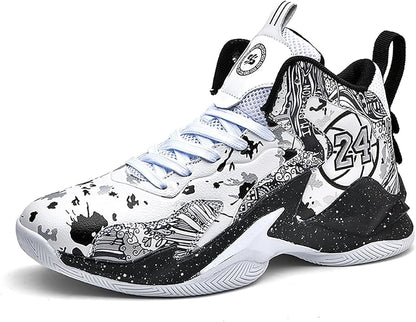 Boys Basketball Shoes Breathable Indoor Athletic Shoes Youth Outdoor Fashion Sneakers Comfortable Basketball Shoes for Girls