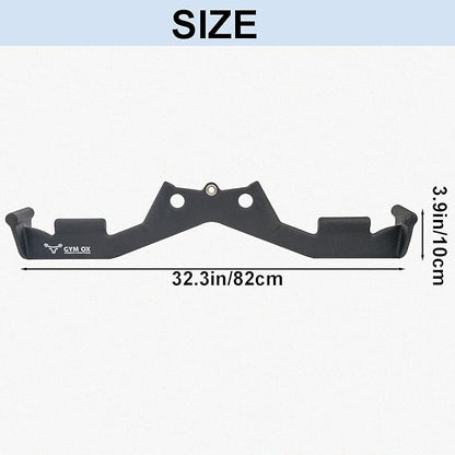 Lat Pulldown Attachments, Neutral Grip Lat Pull Down Bar with Ergonomic Handle,Cable Attachments for Gym, Back Tricep Bar Strength Training Handle