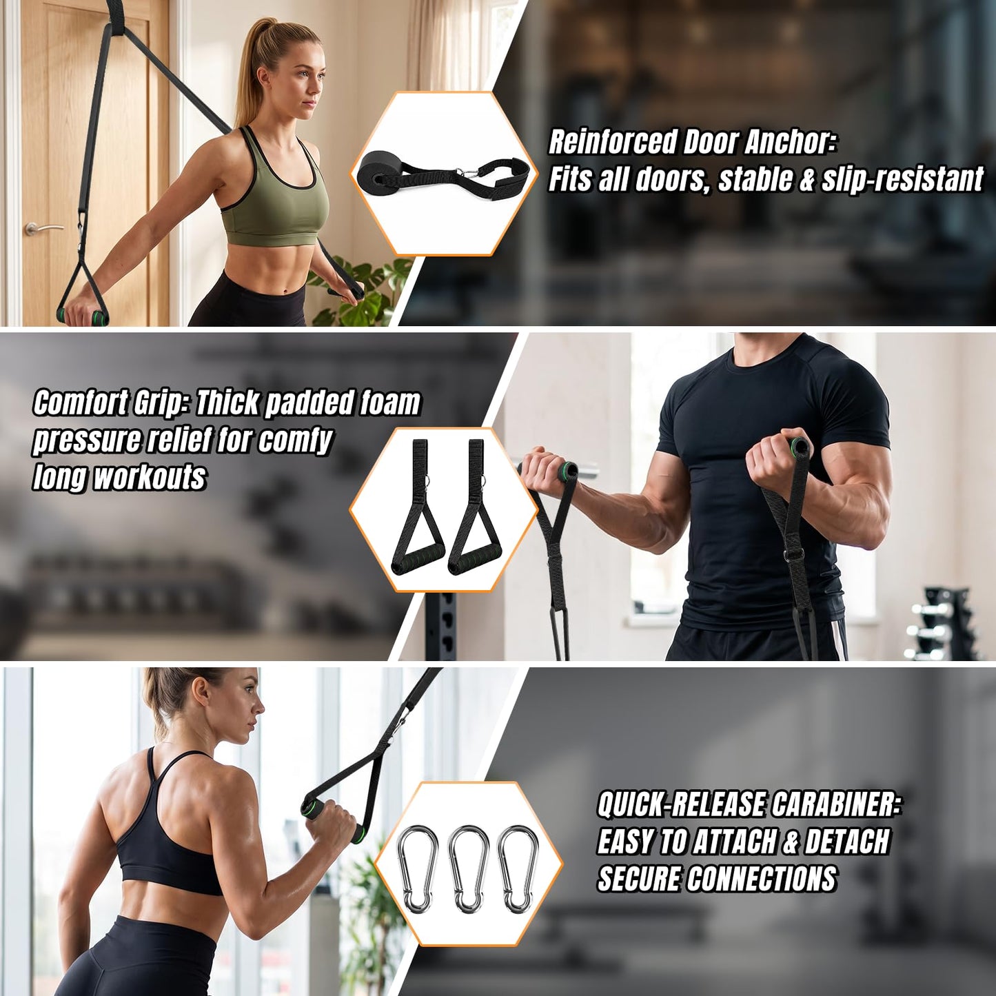 Resistance Bands for Working Out，Pull Up Assistance Bands Set, Unisex Exercise Bands for Home and