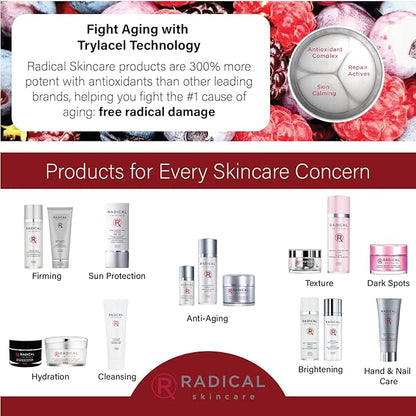 Radical Skincare Express Delivery Facial Enzyme Peel Mask Cleanser Exfoliator - Reveal Smooth, Supple, Polished Skin In Minutes | Paraben & Cruelty Free | Clinically Proven Results (1.7 oz, 2 Pack)