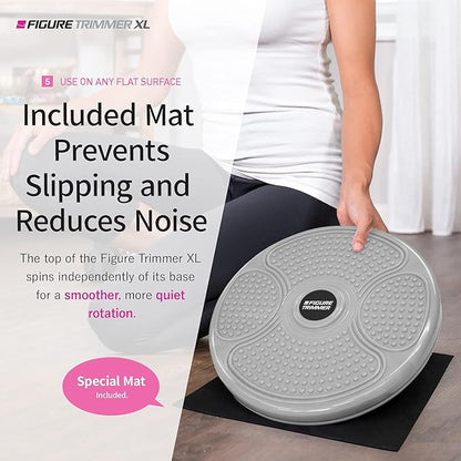 Daiwa Felicity Figure Trimmer Ab Twister Board - Waist Twister Machine for Core & Abs Exercise - Waist Twisting Fitness Tool, Dizzy Disc Twist Board for Slimming Workout with 8 Magnets Reflexology