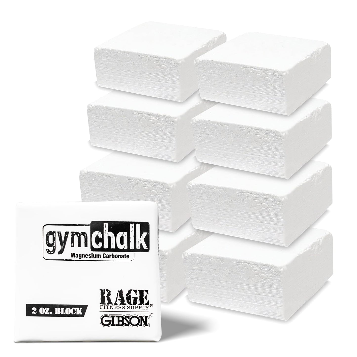 Rage Fitness Premium Gym Chalk, Pure Magnesium Carbonate - 1 LB Block