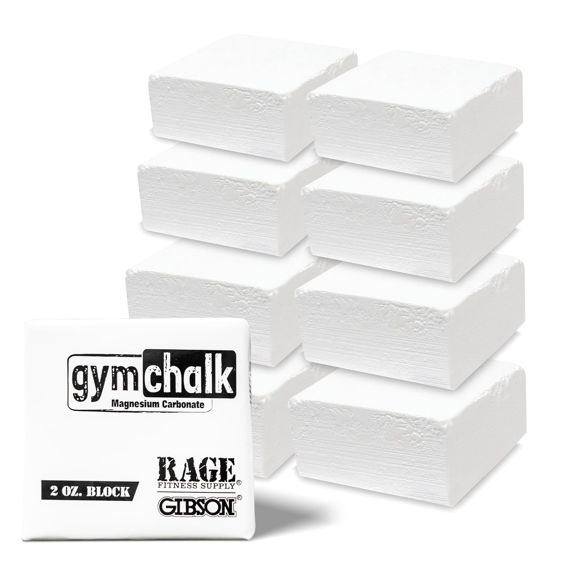 Rage Fitness Premium Gym Chalk, Pure Magnesium Carbonate - 1 LB Block
