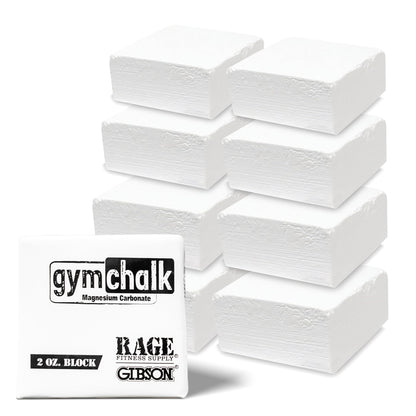 Rage Fitness Premium Gym Chalk, Pure Magnesium Carbonate - 1 LB Block