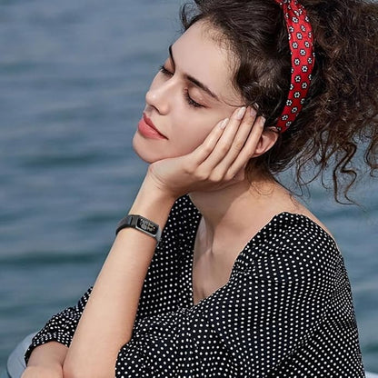 Sport Loop Nylon Watch Bands Compatible with Fitbit Charge 6/5, Adjustable Breathable Replacement Soft Nylon Loop Wristband for Women/Men