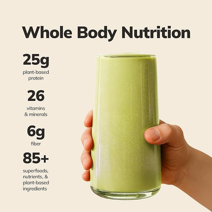 Ka?™Chava Whole Body Meal Shake Matcha 2 lb ??Vegan Protein Powder with 85+ Superfoods & Greens ??Plant-Based Meal Replacement with Probiotics & Digestive Enzymes ??Gluten & Dairy Free (15 Servings)