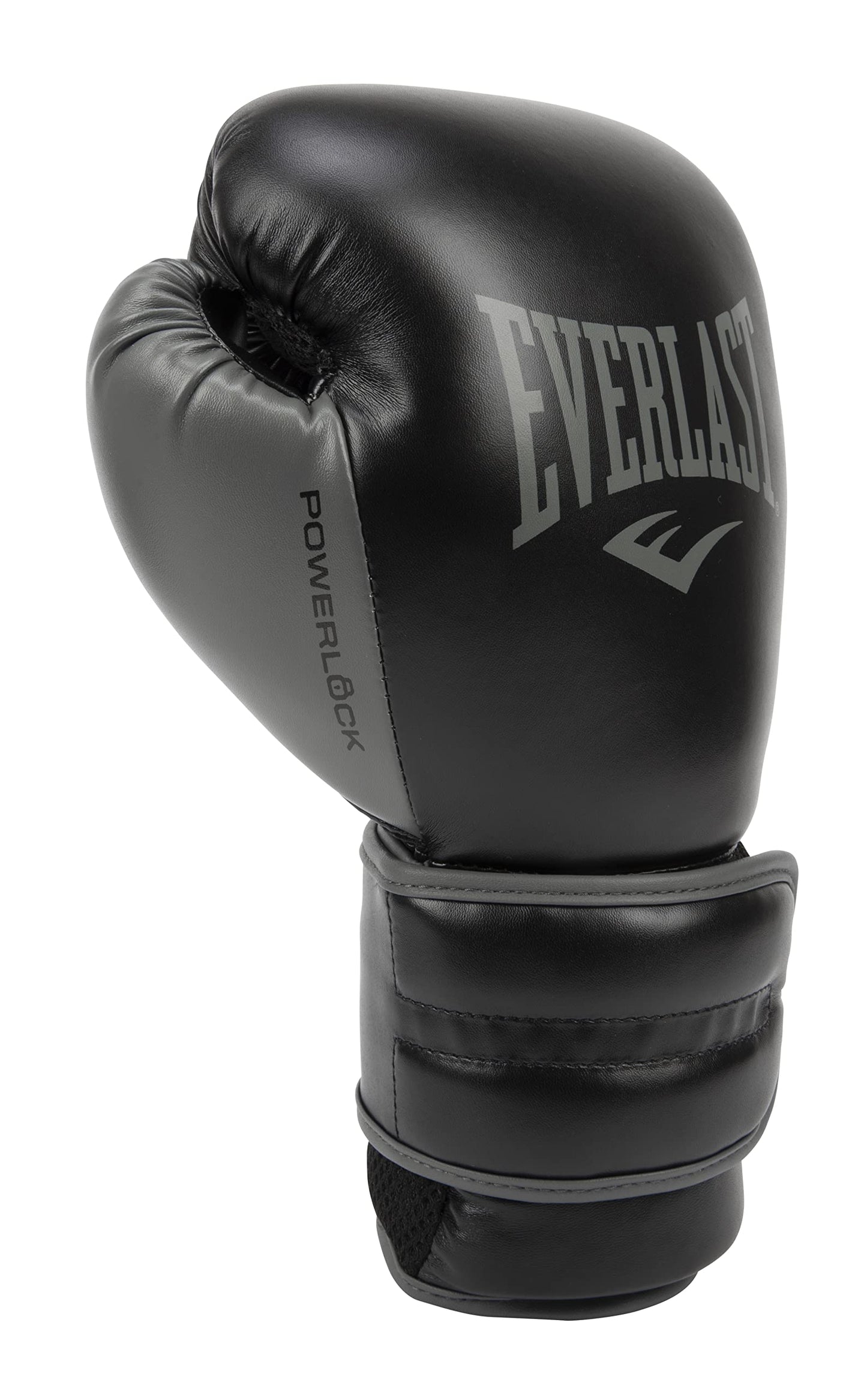 Everlast Powerlock 2 Hook Loop Boxing Gloves | Heavy Bag | Black | 16oz