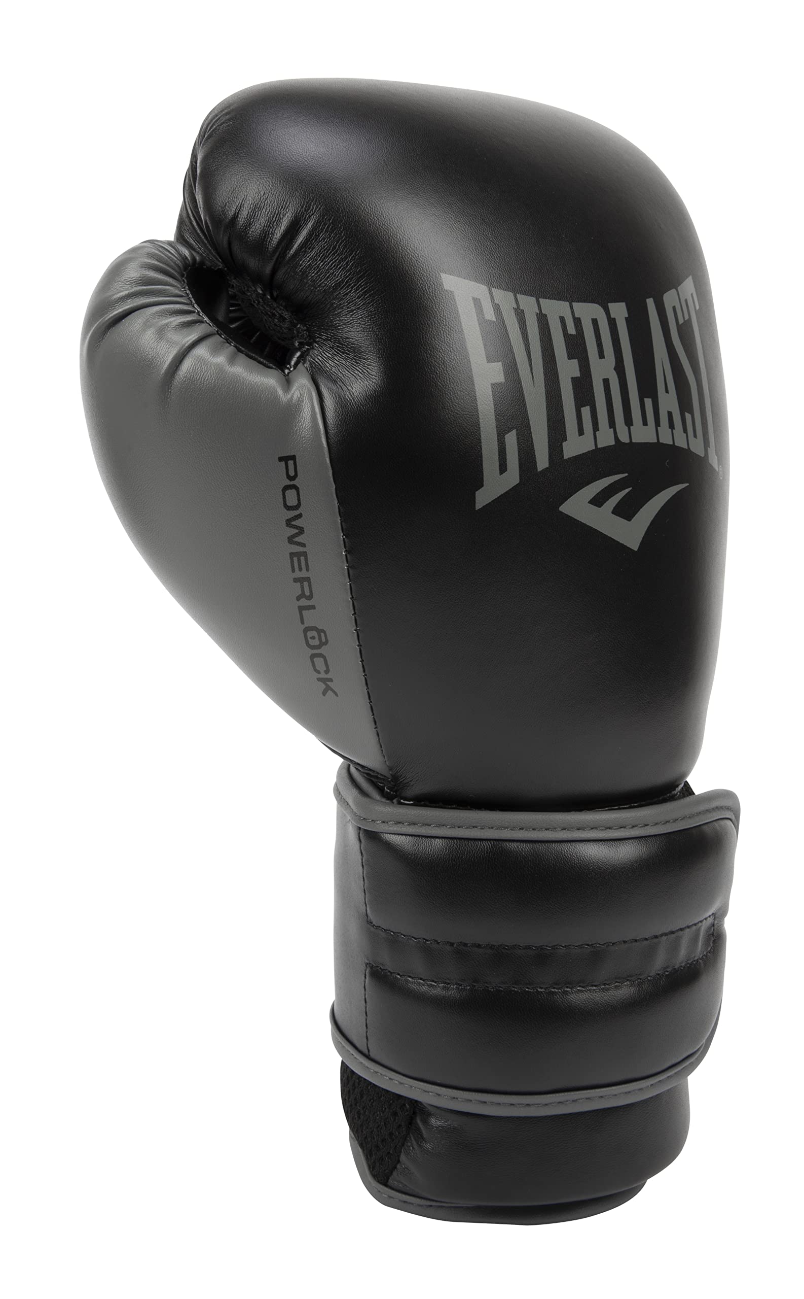 Everlast Powerlock 2 Hook Loop Boxing Gloves | Heavy Bag | Black | 16oz