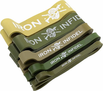 Pull Up Assistance Bands for Working Out - Resistance Bands Set for Men, Exercise, Workout, Fitness, Strength, Weightlifting, Training, Powerlifting, Stretch, Crossfit WOD