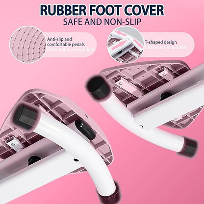 Waist Twisting Machine Board With Resistance Band - 350 Lbs Weight Capacity, 360° Rotating Waist Twister Noiseless Ab Twister Machine For Core Workout Abdominal Fat Loss