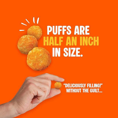 Twin Peaks Low Carb, Keto Friendly Protein Puffs, (Nacho Cheese), 2 Servings, 3 Pack (60g, 42g Protein, 4g Carbs)