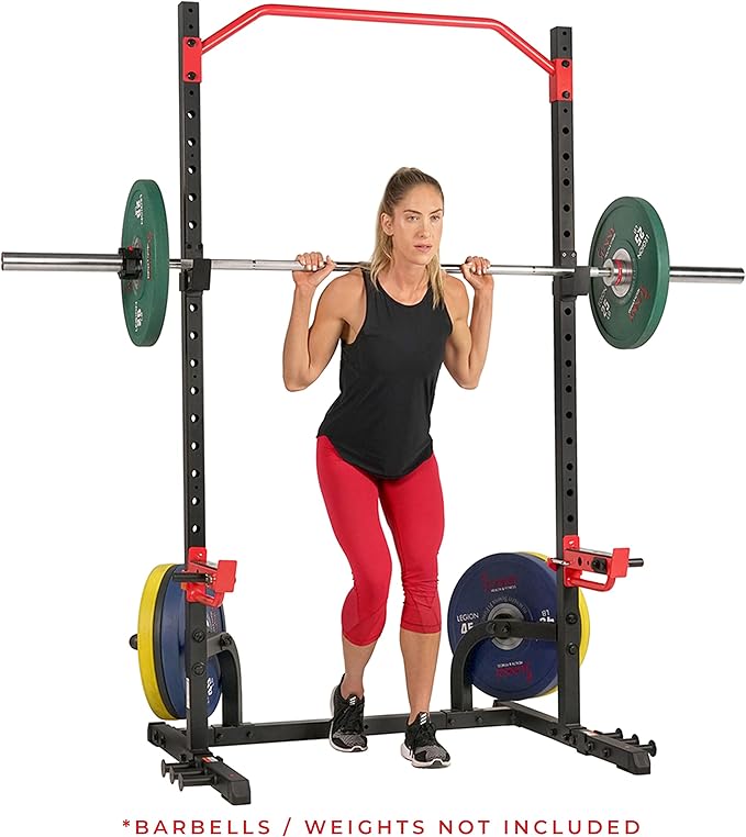 Sunny Health & Fitness Multifunctional Strength Training Home Gym ??Complete Workout Equipment with Training Attachments, Optional Squat Stand, Power Rack Cage, Adjustable Incline Bench