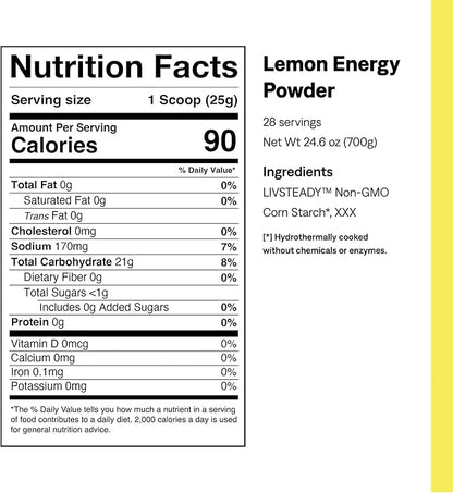 UCAN Energy Powder, Lemon, Keto, Sugar-Free Pre & Post Workout for Men & Women, Non-GMO, Vegan, Gluten-Free, Great for Runners, Gym-Goers and High Performance Athletes (28 Servings, 24.6oz)