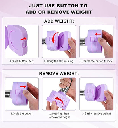 15LB 20LB 40LB 50LB Adjustable Dumbbell Set Free Weights Dumbbells Set for Women Men Hand Weights Sets Adjust Dumbbell Weight Sets for Home Gym Exercise Workout Strength Training Equipments