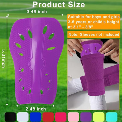 2 Pairs Shin Guards Soccer for Kids,Shin Pads Extra Lightweight Breathable Slide in Shin Guard for Football Training Match Outdoor Activities Protective Slip-in Shin Guards for Boys Girls
