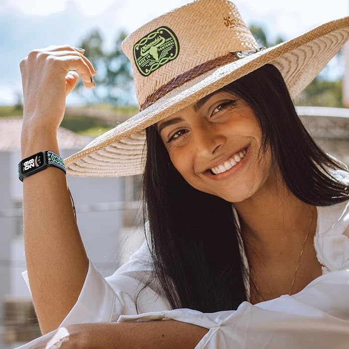 2 Pack Elastic Bands Compatible with Xiaomi Smart Band 9 Active Women Men, Soft Nylon Replacement Sport Wriststrap for Redmi Band 3