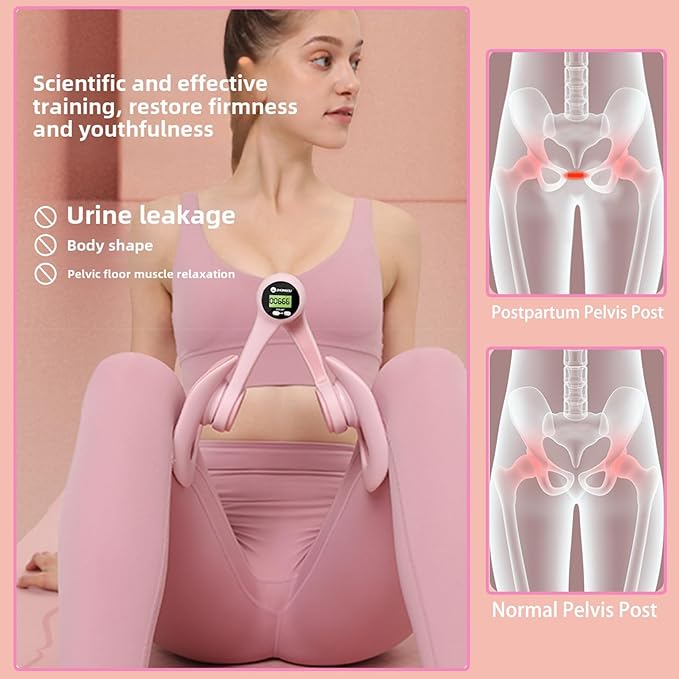 Thigh Master Thigh Exerciser for Women – Pelvic Floor Exercise Devices for Home Fitness, Leg & Hip Toner for Postpartum Recovery, Strength Training & Slimming