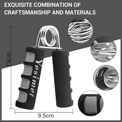 2 Pack Hand Grip Strengthener Set, Forearm Exerciser, Finger Gripper, Grip Strength Trainer, Hand Grip- Soft Foam Hand Exercise for Quickly Increasing Wrist Forearm and Finger Strength