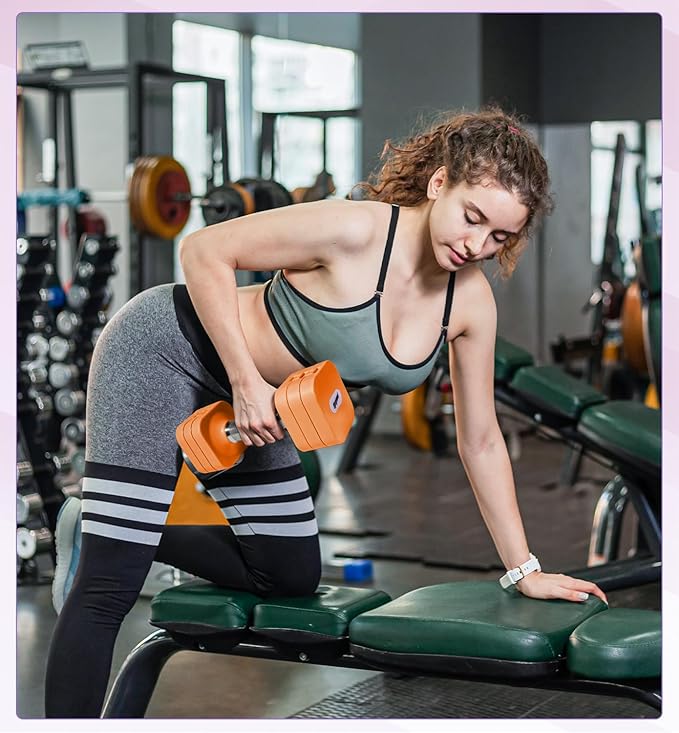 15LB 20LB 40LB 50LB Adjustable Dumbbell Set Free Weights Dumbbells Set for Women Men Hand Weights Sets Adjust Dumbbell Weight Sets for Home Gym Exercise Workout Strength Training Equipments