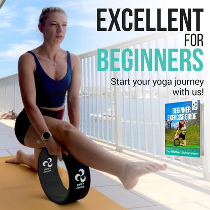 Extra Wide Jumbo Yoga Wheel - Wider, More Stable Back Roller