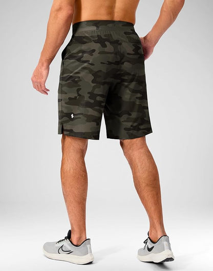 Men's Running Shorts with Zipper Pockets 9 Inch/ 7 Inch / 5 Inch Lightweight Quick Dry Gym Workout Athletic Shorts for Men