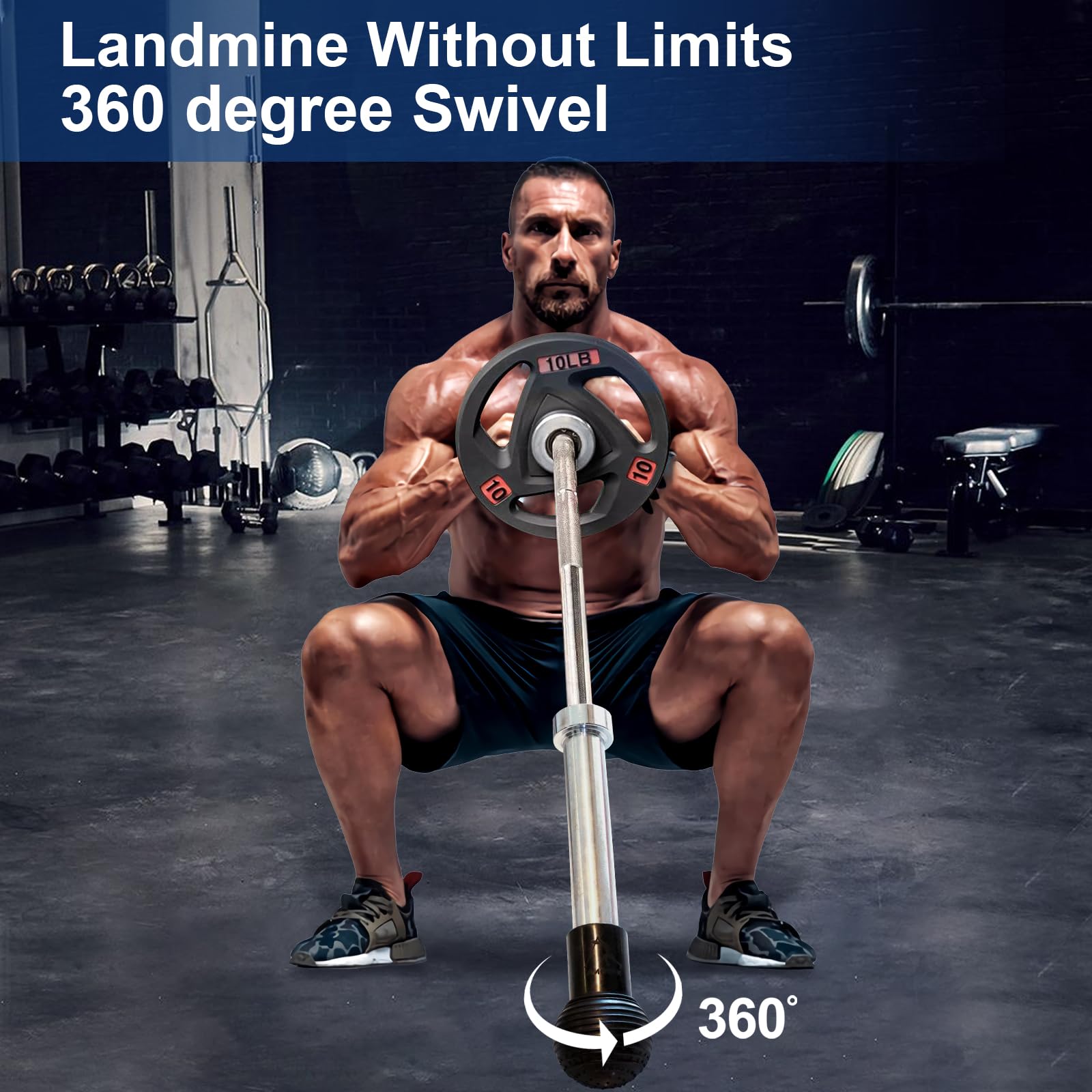 Navona Landmine Attachment for Barbell 2 inch, Barbell Landmine Attachment