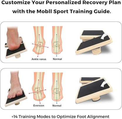 Ankle Balance Board Foot Strengthener Trainer, Single Leg Balance Board & Ankle Stability Board for Posture Correction, Sprain Recovery & Plantar Fasciitis Relief, Home Gym & Ankle Mobility Board