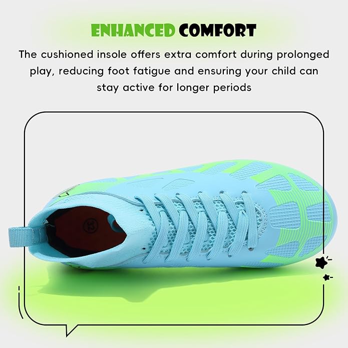 Soccer Cleats Kids Boys Girls Athletic Outdoor Football Shoes