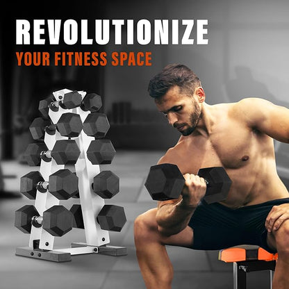 YES4ALL Dumbbell Rack Stand Only, 5 Tier A Frame Weight Rack for Dumbbells