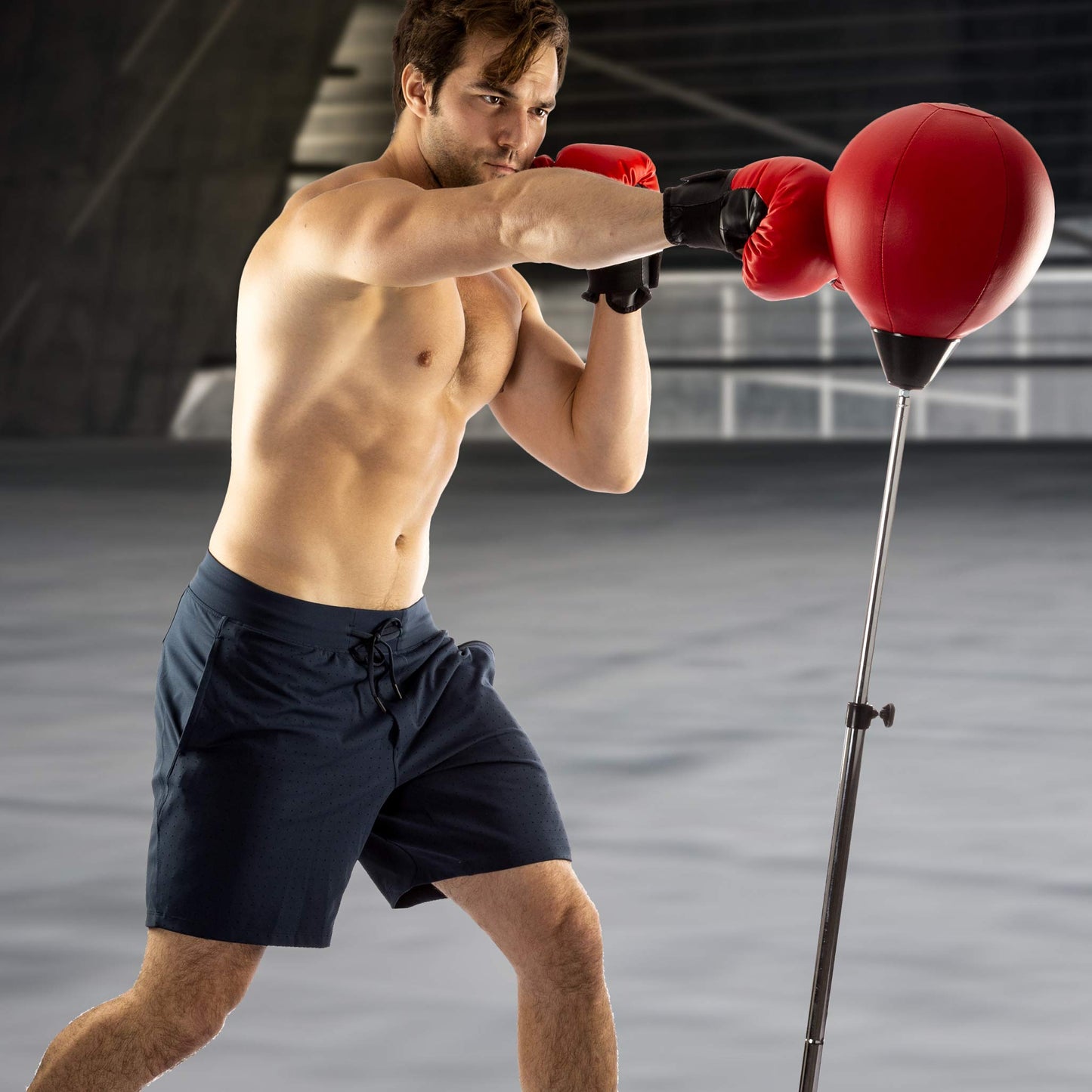 Tech Tools Punching Bag with Stand Adjustable Boxing Speed Bag Teens Adults